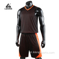 A camisa de basquete masculina sublimada personalizada define uniformes